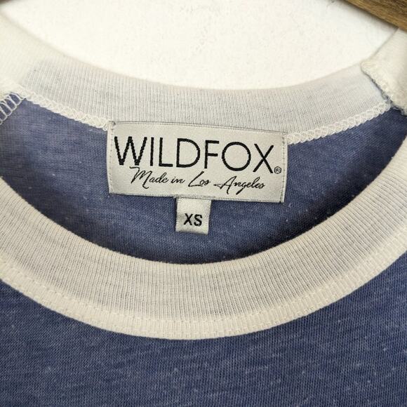 Wildfox Couture Blue 'USA Drinking Team' Graphic Tee Size XS - Picture 6 of 8